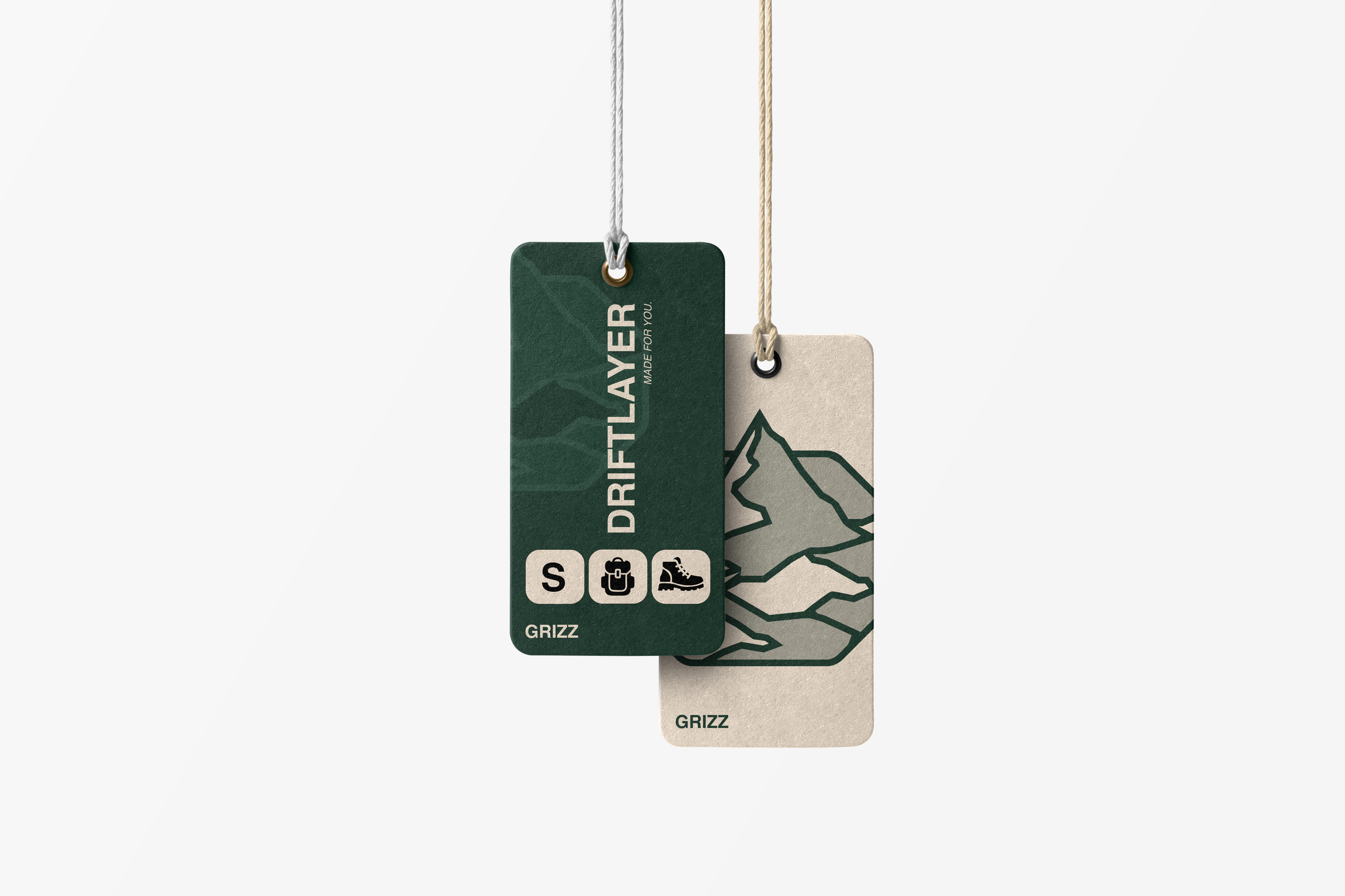 GRIZZ multi-tag packaging set