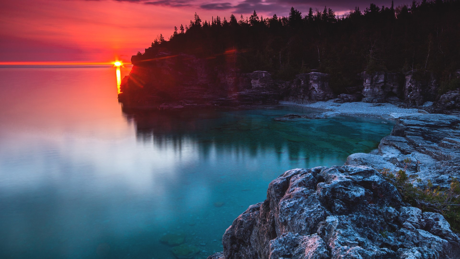 background image displaying a map of Ontario